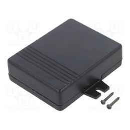 10 pcs : KM-21P-PS/BK - Enclosure: multipurpose, X: 55mm, Y: 72mm, Z: 21mm, with fixing lugs