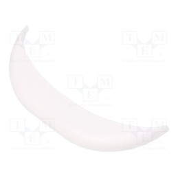 10 set : ZM CAP 92.57B ABS - Stopper, ABS, white, ZM92.57.25UB-ABS, 10pcs.