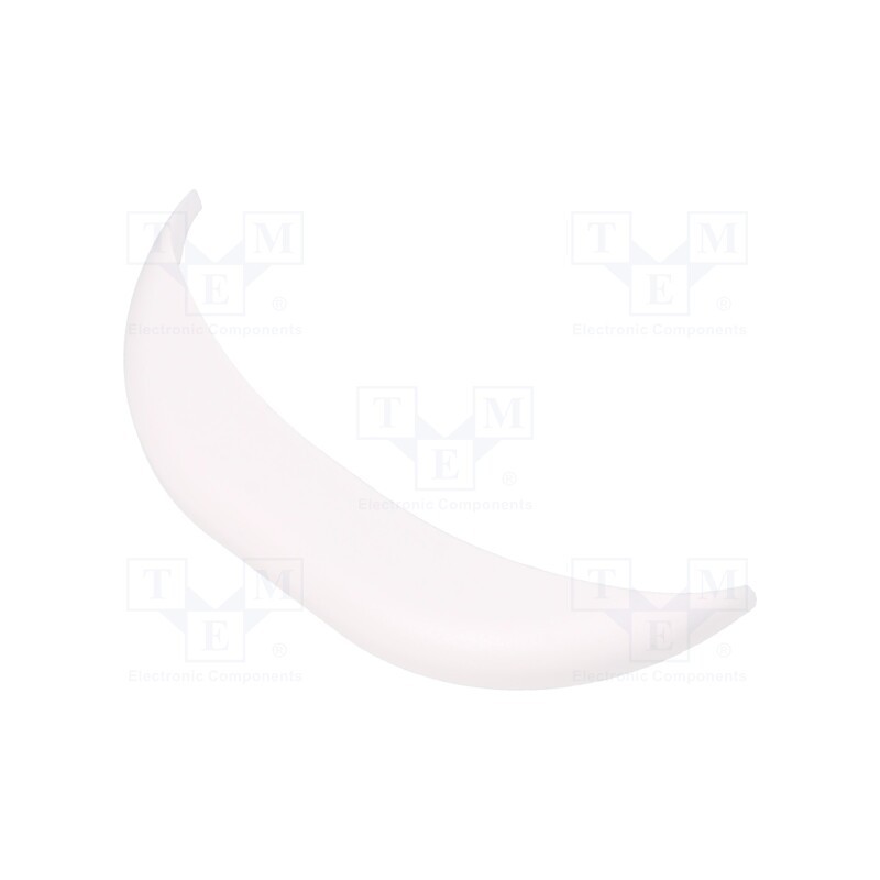 10 set : ZM CAP 92.57B ABS - Stopper, ABS, white, ZM92.57.25UB-ABS, 10pcs.