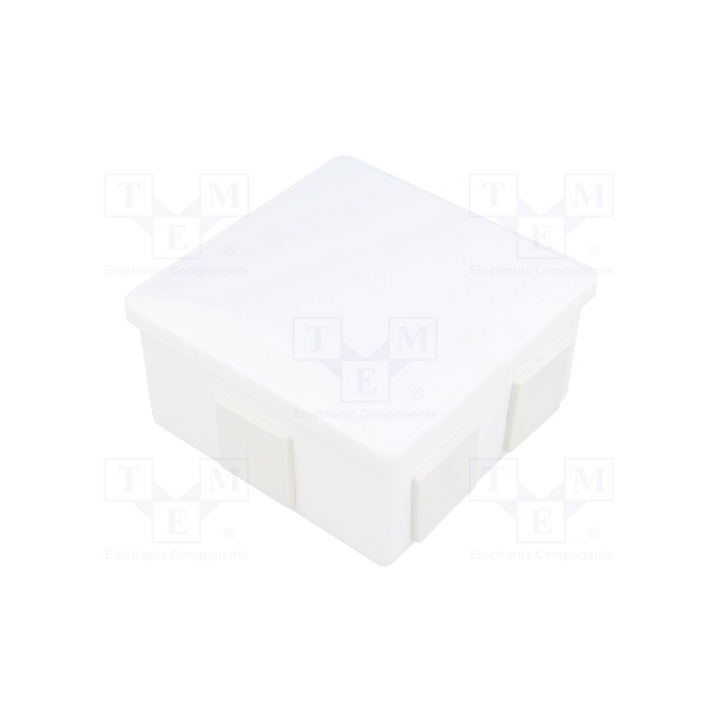 10 pcs : S-BOX 036B - Enclosure: junction box, X: 80mm, Y: 80mm, Z: 40mm, polystyrene, IP44