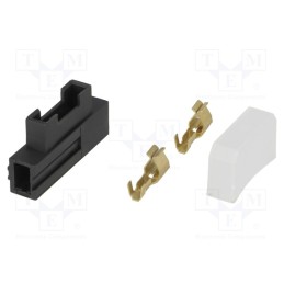 10 set : - Fuse holder, automotive fuses, transparent