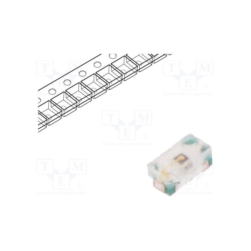50 pcs : RF-YU0402TS-CE-B - LED, SMD, 0402, yellow, 8÷100mcd, 1x0.5x0.4mm, 140°, 1.7÷2.4V, 5mA