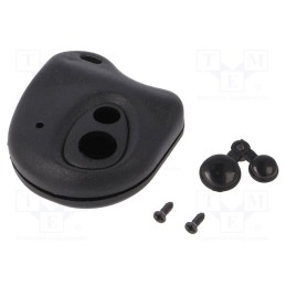 10 pcs : P-25/BK - Enclosure: for remote controller, X: 43mm, Y: 50mm, Z: 13mm