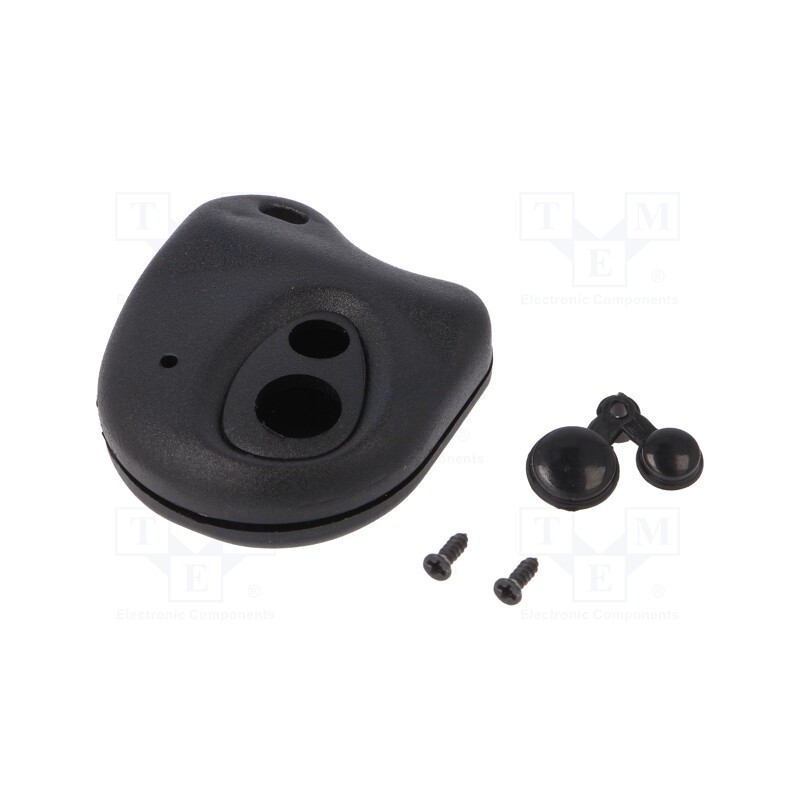 10 pcs : P-25/BK - Enclosure: for remote controller, X: 43mm, Y: 50mm, Z: 13mm