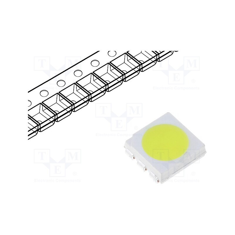 10 pcs : OSG74TS4C1A - LED, SMD, 5060,PLCC6, green (fluorescent green), 18÷21lm, 120°