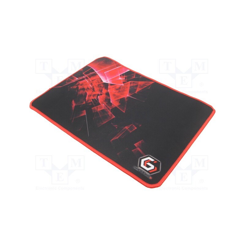 10 pcs : MP-GAMEPRO-M - Mouse pad, black,red, 250x350x3mm
