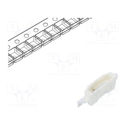 20 pcs : OSR54008C1F - LED, SMD, 4008, red, 200÷400mcd, 4x0.8x1.4mm, 120°, 1.8÷2.4V, 20mA