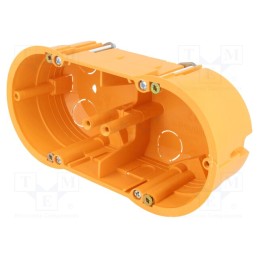 10 pcs : A.0010P - Enclosure: junction box, X: 60mm, Y: 136mm, Z: 46mm, IP30, orange