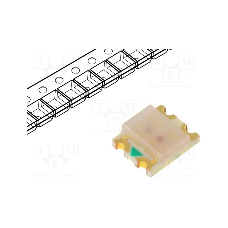 20 pcs : OSRG1206C1C - LED, SMD, 1206, red/green, 3.2x2.7x1.1mm, 120°, 1.8÷2.6/1.8÷2.6V