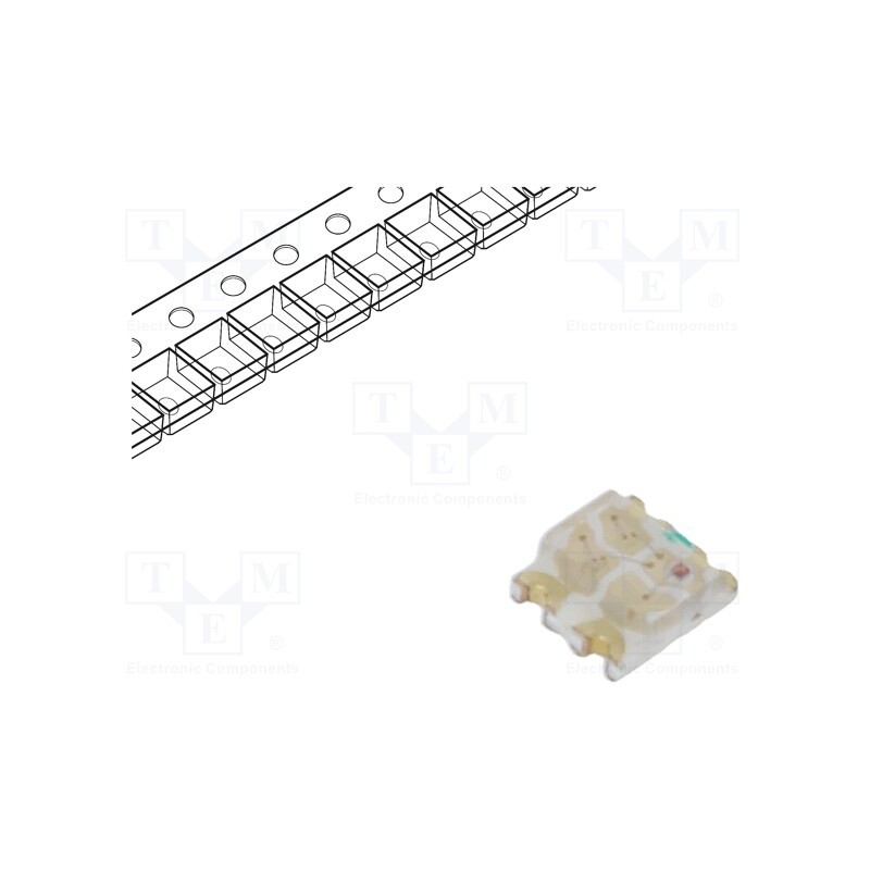 20 pcs : OSTB0603C1C-C - LED, SMD, 0603, RGB, 1.6x1.5x0.5mm, 120°, 2.6÷3.4/2.4÷3.4/1.6÷2.4V
