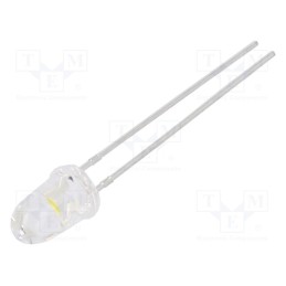 20 pcs : N0W59L96 - LED, 5mm, white warm, 16500÷50000mcd, 12°, Front: convex, 2.8÷3.4V