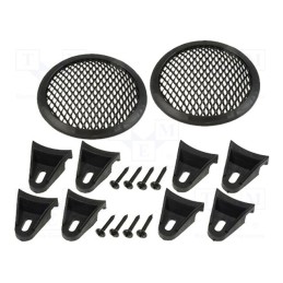 10 set : GRILL1040-BK - Loudspeaker grille, 4'
