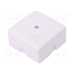 10 pcs : 0236-00 - Enclosure: junction box, X: 60mm, Y: 60mm, Z: 30mm, polystyrene, IP41