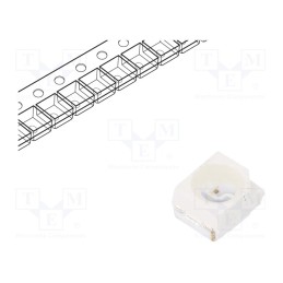 50 pcs : RF-GSRA30TS-BC - LED, SMD, 3528,PLCC2, yellow green, 28÷120mcd, 3.5x2.8x1.8mm, 120°