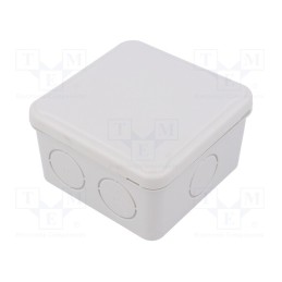 10 pcs : EX088 - Enclosure: junction box, X: 88mm, Y: 88mm, Z: 52mm
