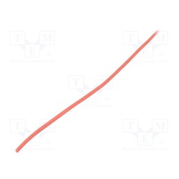 10 m : GTB 1206 R - Heat shrink sleeve, glueless, 2: 1, 1.2mm, red, polyolefine, reel