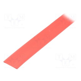 10 m : GTB 1264 R - Heat shrink sleeve, glueless, 2: 1, 12.7mm, red, polyolefine, reel