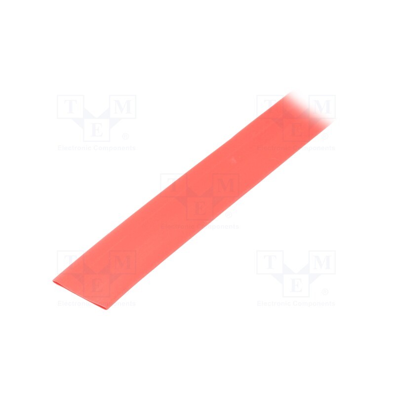 10 m : GTB 1264 R - Heat shrink sleeve, glueless, 2: 1, 12.7mm, red, polyolefine, reel