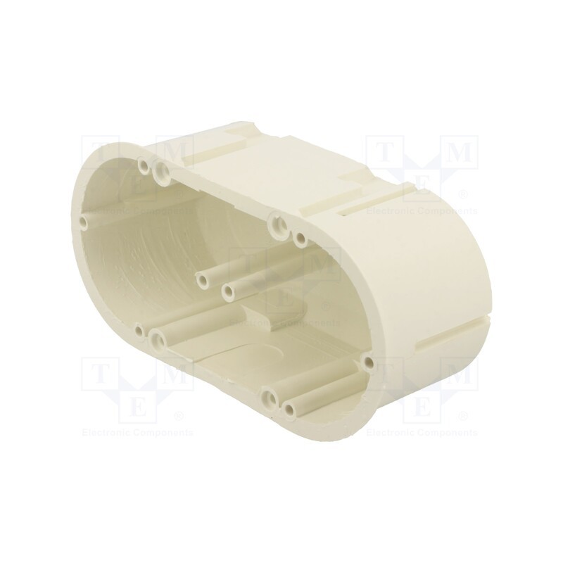 10 pcs : PK-62/60 WHITE - Enclosure: junction box, Ø: 62mm, Z: 60mm, plaster embedded, white
