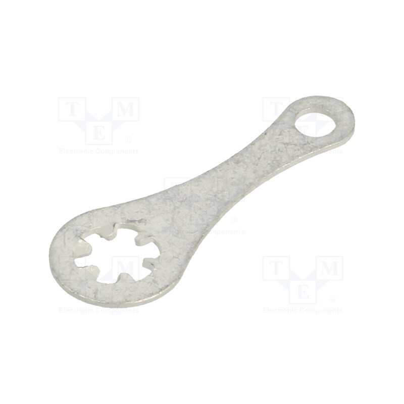 50 pcs : 903 - Tip: solder lug ring, 0.45mm, M3, Ø: 3.1mm, soldering, screw, brass