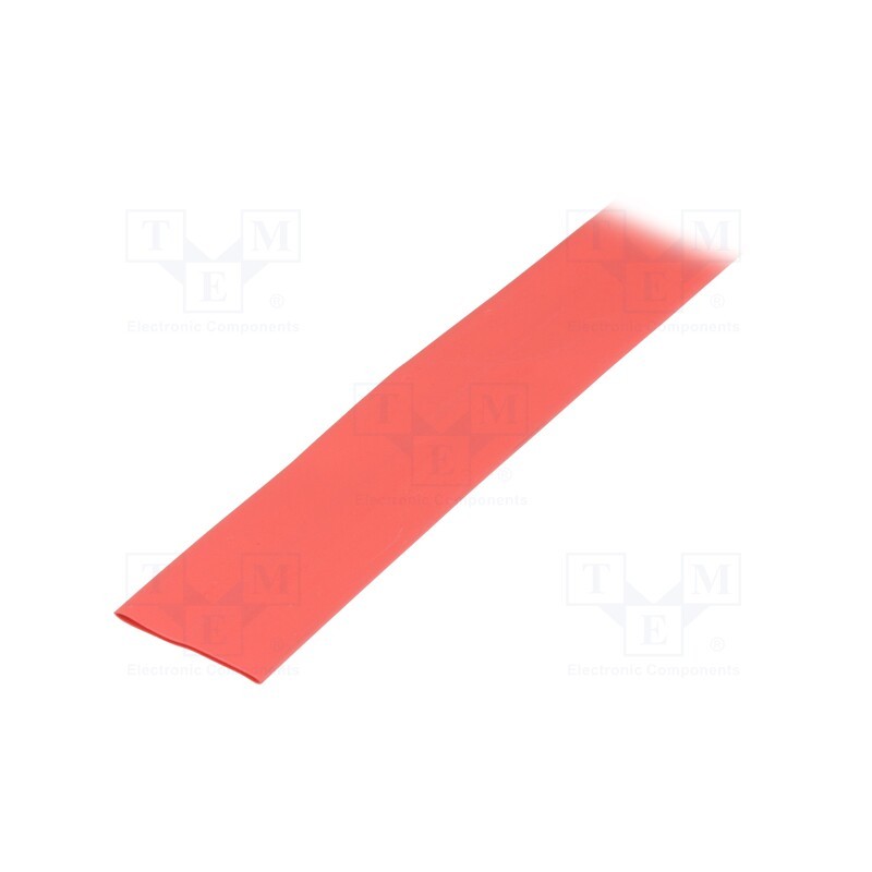 10 m : GTB 1680 R - Heat shrink sleeve, glueless, 2: 1, 16mm, red, polyolefine, reel
