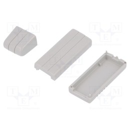 10 pcs : KM-205/GY - Enclosure: for USB, X: 20mm, Y: 66mm, Z: 12mm, ABS, grey