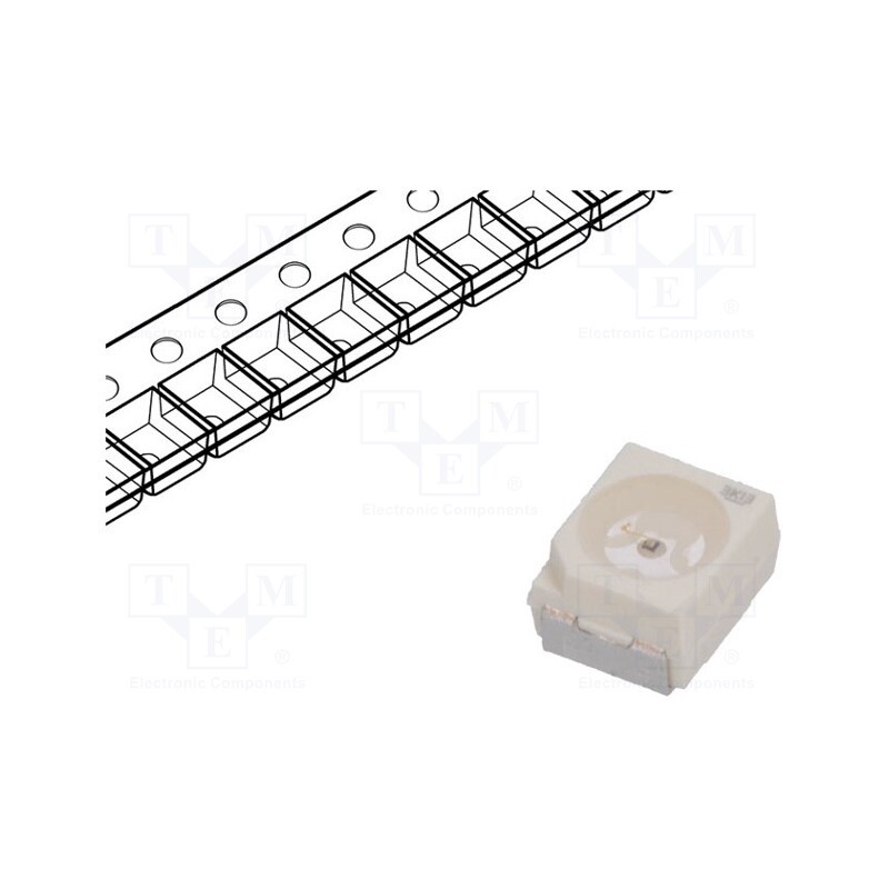 20 pcs : LO T676-R1S2-24 - LED, SMD, 3528,PLCC2, orange, 380÷755mlm, 112÷280mcd, 3.4x3x2.1mm