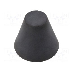 10 pcs : DVB.7-20-17-M5-70 - Vibroisolation foot, Ø: 20mm, Shore hardness: 70±5, 311N, 73N/mm