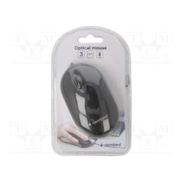 10 pcs : MUS-U-01 - Optical mouse, black, USB A, wired, 1.25m, No.of butt: 3