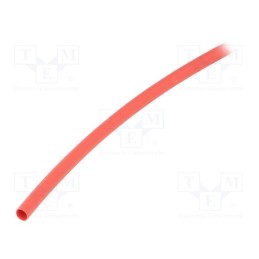 10 m : GTB 3216 R - Heat shrink sleeve, glueless, 2: 1, 3.2mm, red, polyolefine, reel