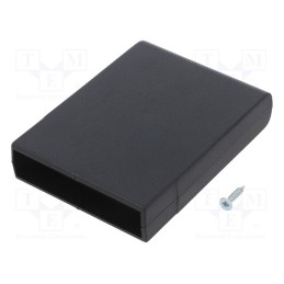 10 pcs : Z7 ABS - Enclosure: with panel, X: 69mm, Y: 90.5mm, Z: 19mm, ABS, black