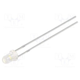 20 pcs : N0W04L60Z - LED, 3mm, white cold, 4900÷16500mcd, 30°, 2.9÷3.5V, No.of term: 2