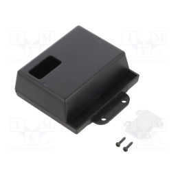 10 pcs : KM-70BK - Enclosure: multipurpose, X: 53mm, Y: 73mm, Z: 28mm, with fixing lugs
