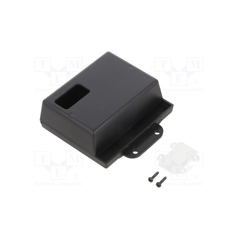 10 pcs : KM-70BK - Enclosure: multipurpose, X: 53mm, Y: 73mm, Z: 28mm, with fixing lugs