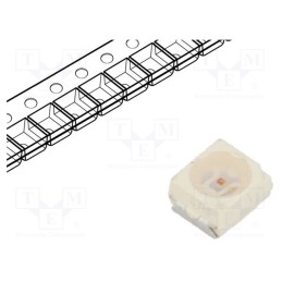 20 pcs : VLMY31K1L2-GS08 - LED, SMD, 3528,PLCC2, orange, 7.1÷18mcd, 3.5x2.8x1.75mm, 120°, 10mA
