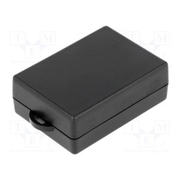 10 pcs : KM-96/BK - Enclosure: multipurpose, X: 50mm, Y: 69mm, Z: 25mm, with fixing lugs