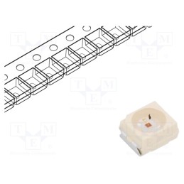 10 pcs : VLMY334BACB-GS08 - LED, SMD, PLCC2, yellow, 1800÷2300(typ)-4500mcd, 3x2.8x1.75mm, 60°