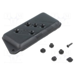 10 pcs : P-14/5/BK - Enclosure: for remote controller, X: 37mm, Y: 84mm, Z: 14mm