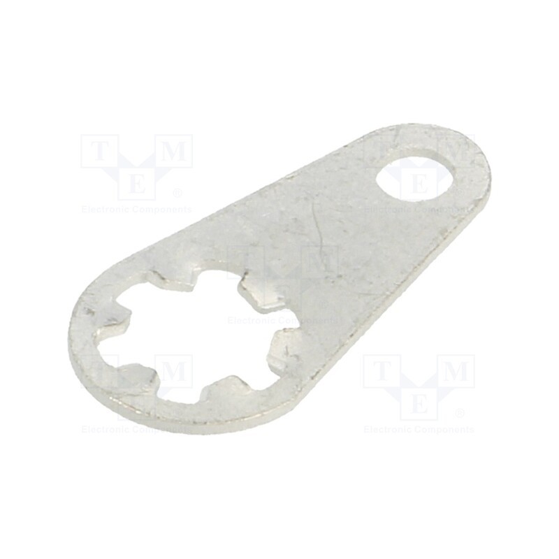 50 pcs : 915 - Tip: solder lug ring, 0.45mm, M4, Ø: 4.4mm, soldering, screw, brass