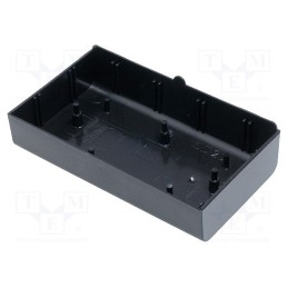 10 pcs : SD20SW - Enclosure: enclosure base, X: 70mm, Y: 123mm, Z: 25.5mm, ABS, black