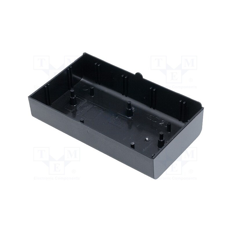 10 pcs : SD20SW - Enclosure: enclosure base, X: 70mm, Y: 123mm, Z: 25.5mm, ABS, black