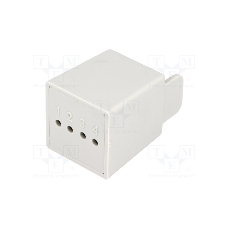 10 pcs : KM-16 GY - Enclosure: multipurpose, X: 31mm, Y: 36mm, Z: 31mm, with fixing lugs