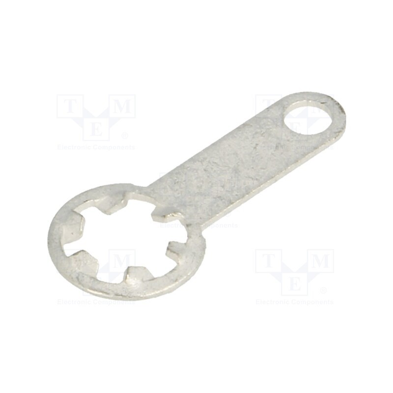 50 pcs : 917 - Tip: solder lug ring, 0.45mm, M4, Ø: 4.4mm, soldering, screw, brass