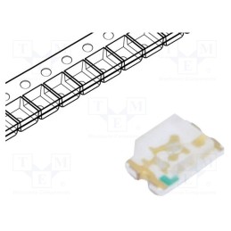 50 pcs : FYLS-0805UBC - LED, SMD, 0805, blue, 120mcd, 2x1.25x0.8mm, 130°, 2.8÷3.6V, 20mA
