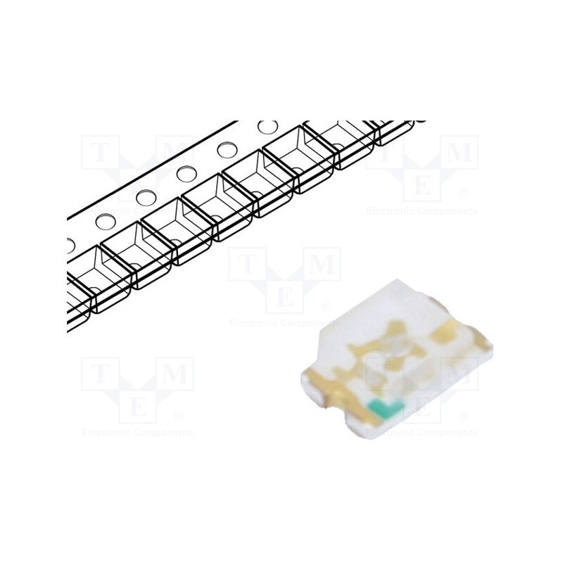 50 pcs : FYLS-0805UBC - LED, SMD, 0805, blue, 120mcd, 2x1.25x0.8mm, 130°, 2.8÷3.6V, 20mA