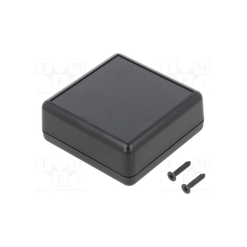 10 pcs : G515B - Enclosure: multipurpose, X: 66.5mm, Y: 66.5mm, Z: 28mm, ABS, black