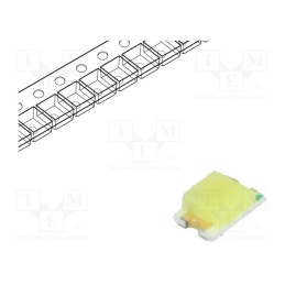 50 pcs : RF-WNB170DS-DD - LED, SMD, 0805, white cold, 400÷900mcd, 140°, 20mA, 2.6÷3.5V