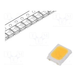 50 pcs : RF-27HI35DS-CF-N-Y - LED, SMD, 2835,PLCC2, white warm, 16÷24lm, 2650-2800K, 80, 120°