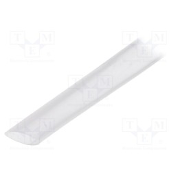 10 m : GTM 1264 TR - Heat shrink sleeve, glueless, 2: 1, 12.7mm, L: 1m, transparent