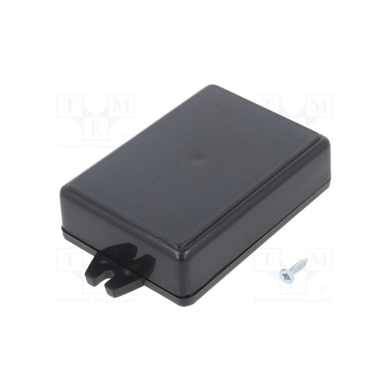 10 pcs : Z23U ABS - Enclosure: multipurpose, X: 60mm, Y: 84mm, Z: 23mm, with fixing lugs
